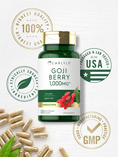 Foto 6 pulgar | Suplemento Carlyle Goji Berry 1000 Mg 120 Cápsulas - Venta Internacional.