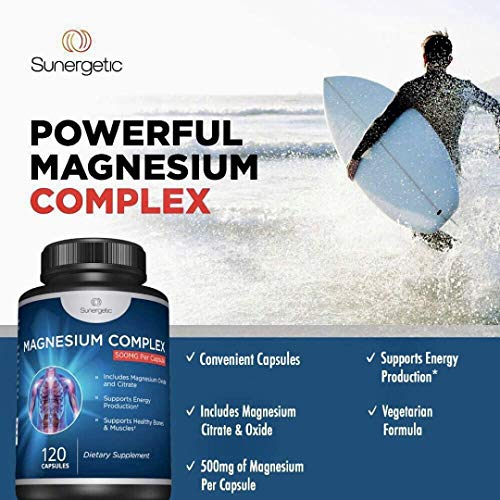 Foto 5 pulgar | Suplemento Sunergetic Premium Citrato De Magnesio 500 Mg - Venta Internacional.