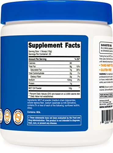 Foto 4 | Aceite Mct En Polvo Nutricost Premium 227 G, Cetocetosis Cetogénico - Venta Internacional.