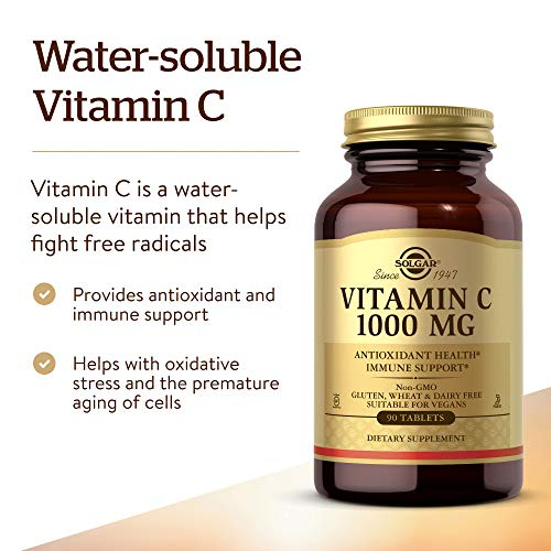 Foto 4 pulgar | Suplemento Solgar De Vitamina C 1000 Mg, 90 Tabletas, Antioxidante - Venta Internacional.