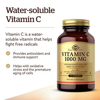Foto 3 | Suplemento Solgar De Vitamina C 1000 Mg, 90 Tabletas, Antioxidante - Venta Internacional.