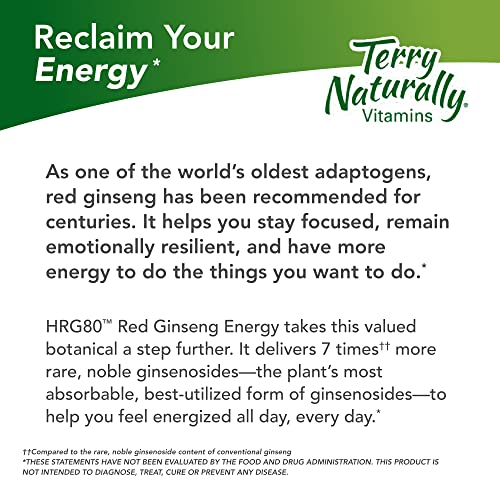Foto 2 | Suplemento Terry Naturally Hrg80 Red Ginseng Energy 30 Cápsulas - Venta Internacional.