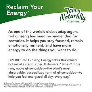 Foto 2 | Suplemento Terry Naturally Hrg80 Red Ginseng Energy 30 Cápsulas - Venta Internacional.