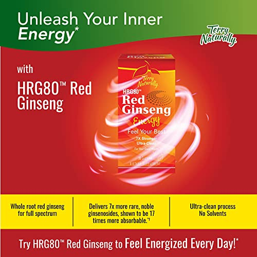 Foto 8 pulgar | Suplemento Terry Naturally Hrg80 Red Ginseng Energy 30 Cápsulas - Venta Internacional.