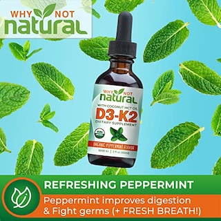 Foto 6 | Complemente, Por Qué No, Vitamina D3 K2 Orgánica Natural, 5000 Ui - Venta Internacional.