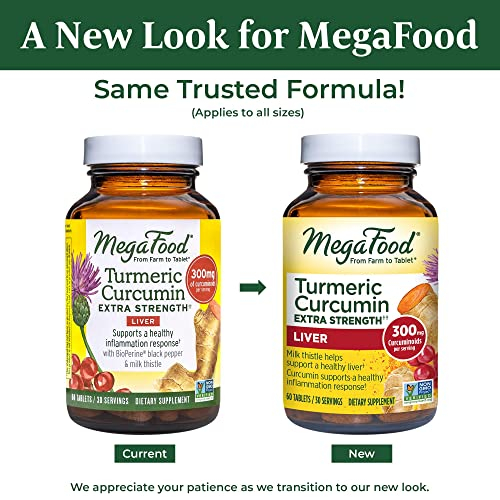Foto 3 pulgar | Suplemento Megafood Turmeric Strength Para El Hígado, 60 Tabletas - Venta Internacional.