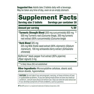 Foto 6 | Suplemento Megafood Turmeric Strength Para El Hígado, 60 Tabletas - Venta Internacional.