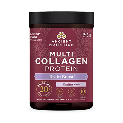 Foto 2 pulgar | Colágeno En Polvo Ancient Nutrition Brain Boost Vanilla 45 Ser - Venta Internacional.