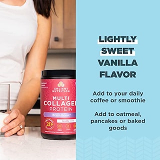 Foto 3 | Colágeno En Polvo Ancient Nutrition Brain Boost Vanilla 45 Ser - Venta Internacional.