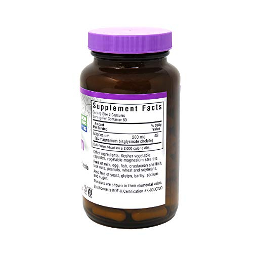 Foto 3 pulgar | Suplemento Bluebonnet Nutrition Albion Quelated Magnesium 20 - Venta Internacional.
