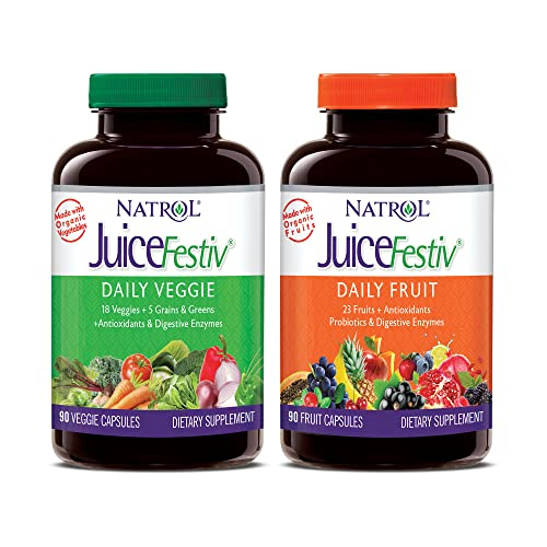 Foto 2 pulgar | Suplemento Natrol Juicefestiv Daily Fruits & Veggies 180 Tabletas - Venta Internacional.