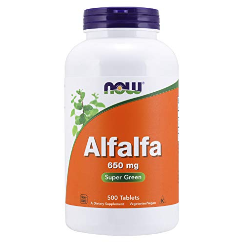 Foto 2 pulgar | Suplemento Now Alfalfa 650 mg Fuente de Vitamina K 500 Comprimidos - Venta Internacional
