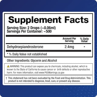 Foto 2 | Suplemento Hormonal Líquido De Dhea Biomatrix 30 Ml 1200 Mg En Total - Venta Internacional