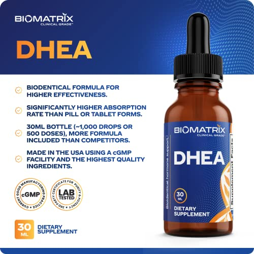 Foto 5 pulgar | Suplemento Hormonal Líquido De Dhea Biomatrix 30 Ml 1200 Mg En Total - Venta Internacional
