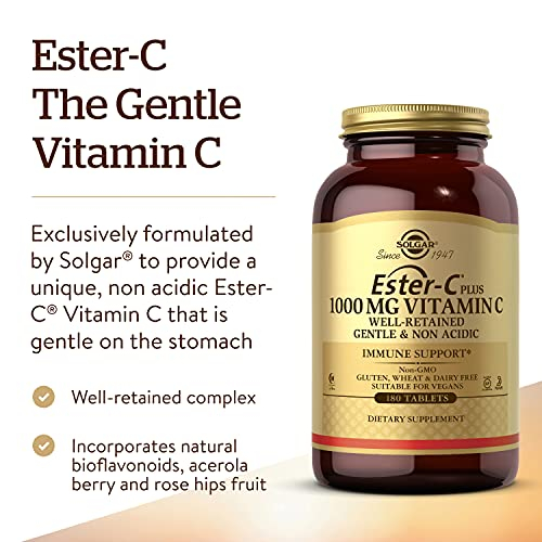 Foto 4 pulgar | Suplemento Solgar Ester-c Plus de 1000 mg de Vitamina C 180 Comprimidos - Venta Internacional
