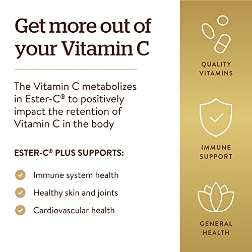 Foto 4 | Suplemento Solgar Ester-c Plus de 1000 mg de Vitamina C 180 Comprimidos - Venta Internacional