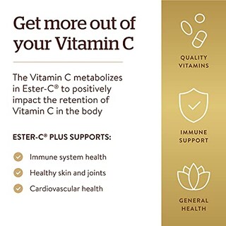 Foto 4 | Suplemento Solgar Ester-c Plus de 1000 mg de Vitamina C 180 Comprimidos - Venta Internacional