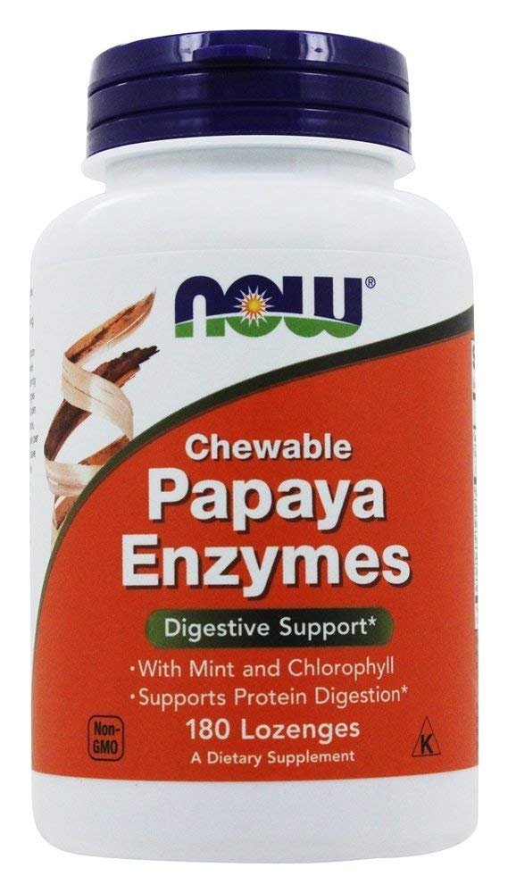 180 Pastillas para Chupar con Enzimas de Papaya Supplement Now Foods - Venta Internacional