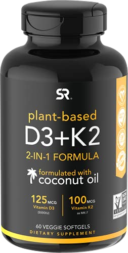 Foto 2 pulgar | Suplemento Sports Research con Vitamina D3 5000 Ui + K2 100 Mcg 60 Capsulas - Venta Internacional