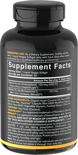 Foto 2 | Suplemento Sports Research con Vitamina D3 5000 Ui + K2 100 Mcg 60 Capsulas - Venta Internacional