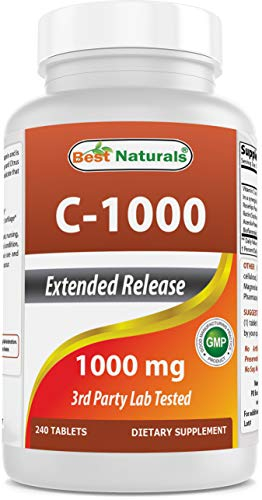 Tabletas De Vitamina C Best Naturals De 1000 Mg Con Rosa Mosqueta, 240 Unidades - Venta Internacional