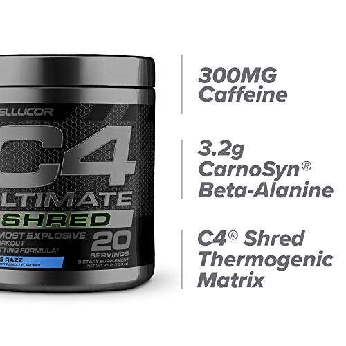 Foto 3 | Polvo Preentrenamiento Cellucor C4 Ultimate Shred, 20 Porciones - Venta Internacional