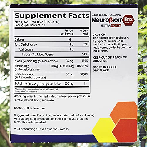 Foto 7 pulgar | Viales de Vitamina B12 Neurobion Extra Forte de 10 000 Mcg 10 Unidades - Venta Internacional