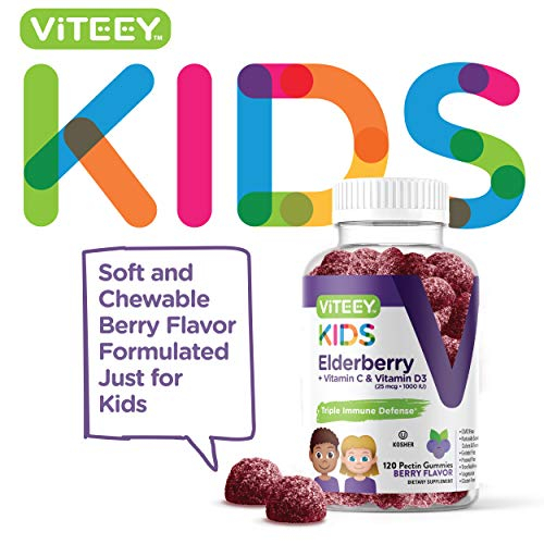 Foto 3 pulgar | Gomitas de Saúco Negro Viteey Sambucus para Niño - Venta Internacional.