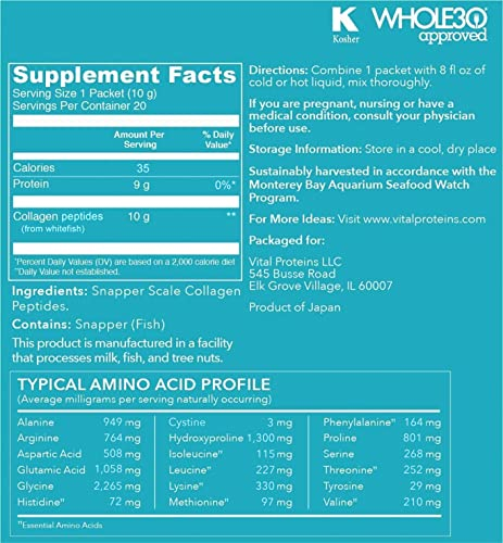 Foto 3 pulgar | Suplemento Vital Proteins con Péptidos de Colágeno Marino en Polvo - Venta Internacional.