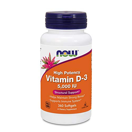 Foto 2 pulgar | Suplemento Now Foods Vitamina D3 5000 UI 360 Cápsulas Blandas - Venta Internacional