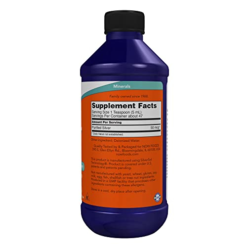 Foto 3 pulgar | Suplemento Now Silver Sol 10 Ppm Con Plata Elemental De 240 Ml - Venta Internacional