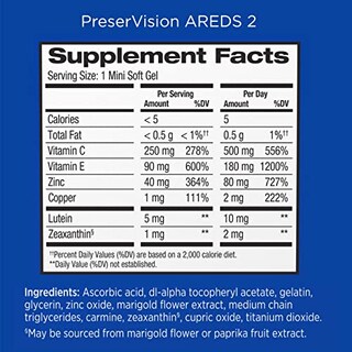 Foto 7 | Suplemento de Vitaminas y Minerales para Ojos Preservision Areds 2 60 Tabletas - Venta Internacional