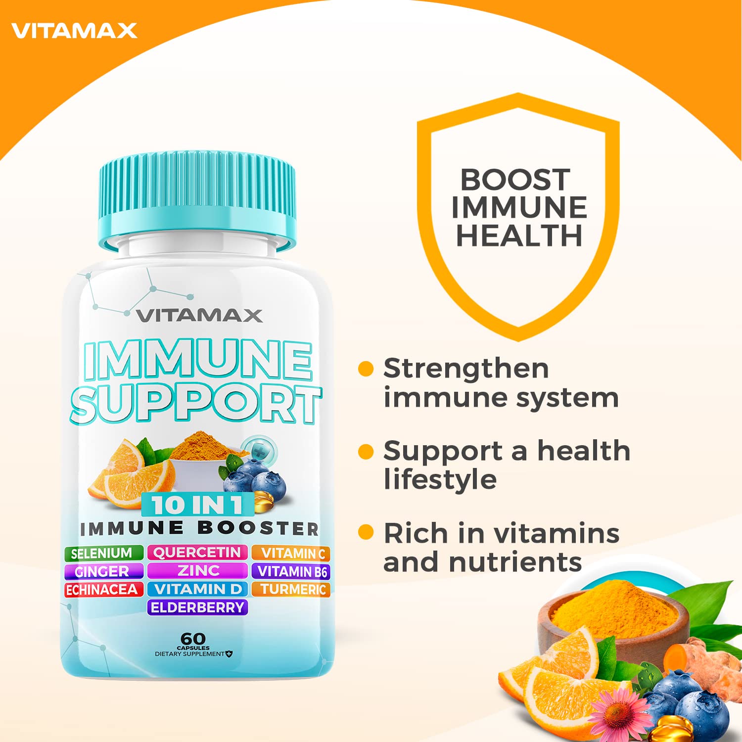 Foto 8 pulgar | Complemente Vitamax para el Sistema Inmunitario con Saúco D3 - Venta Internacional