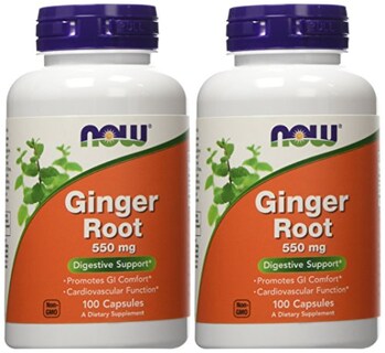 Foto 1 | Suplemento Now Foods Raíz de Jengibre 550 mg 100 Cápsulas X2 - Venta Internacional