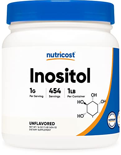 Inositol en Polvo Nutricost sin Gluten y sin OGM 454 g - Venta Internacional