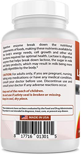 Foto 7 pulgar | Tabletas para Aliviar la Intolerancia a la Lactosa Best Naturals 180 Tabletas - Venta Internacional