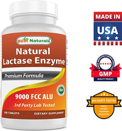 Foto 8 pulgar | Tabletas para Aliviar la Intolerancia a la Lactosa Best Naturals 180 Tabletas - Venta Internacional