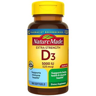 Foto 1 | Venta Internacional - Vitamina D3 Nature Made Extra Strength 5000 Ui 180 Cápsulas Blandas