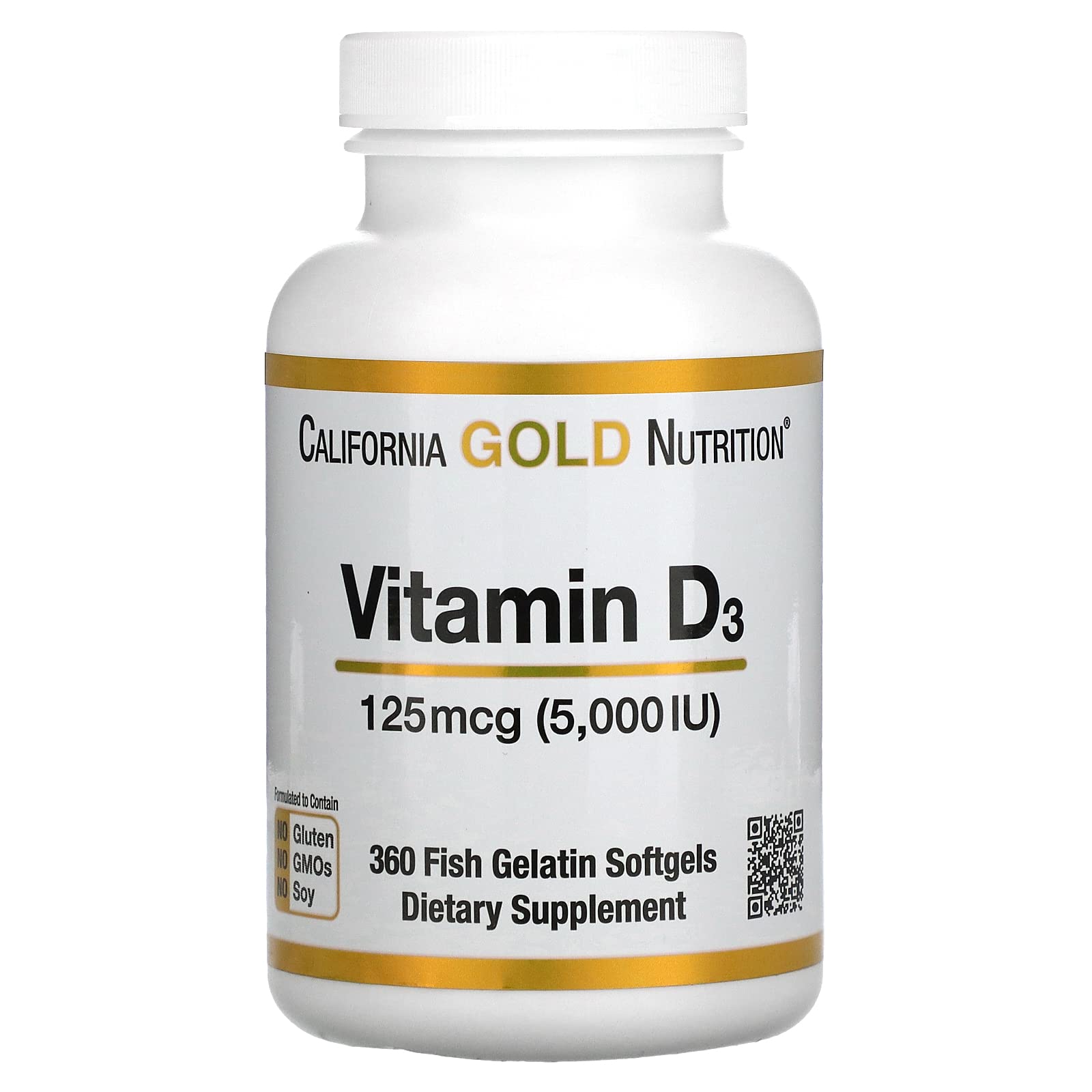 Foto 2 pulgar | Vitamina D3 California Gold Nutrition 125 Mcg (5000 Ui) - Venta Internacional