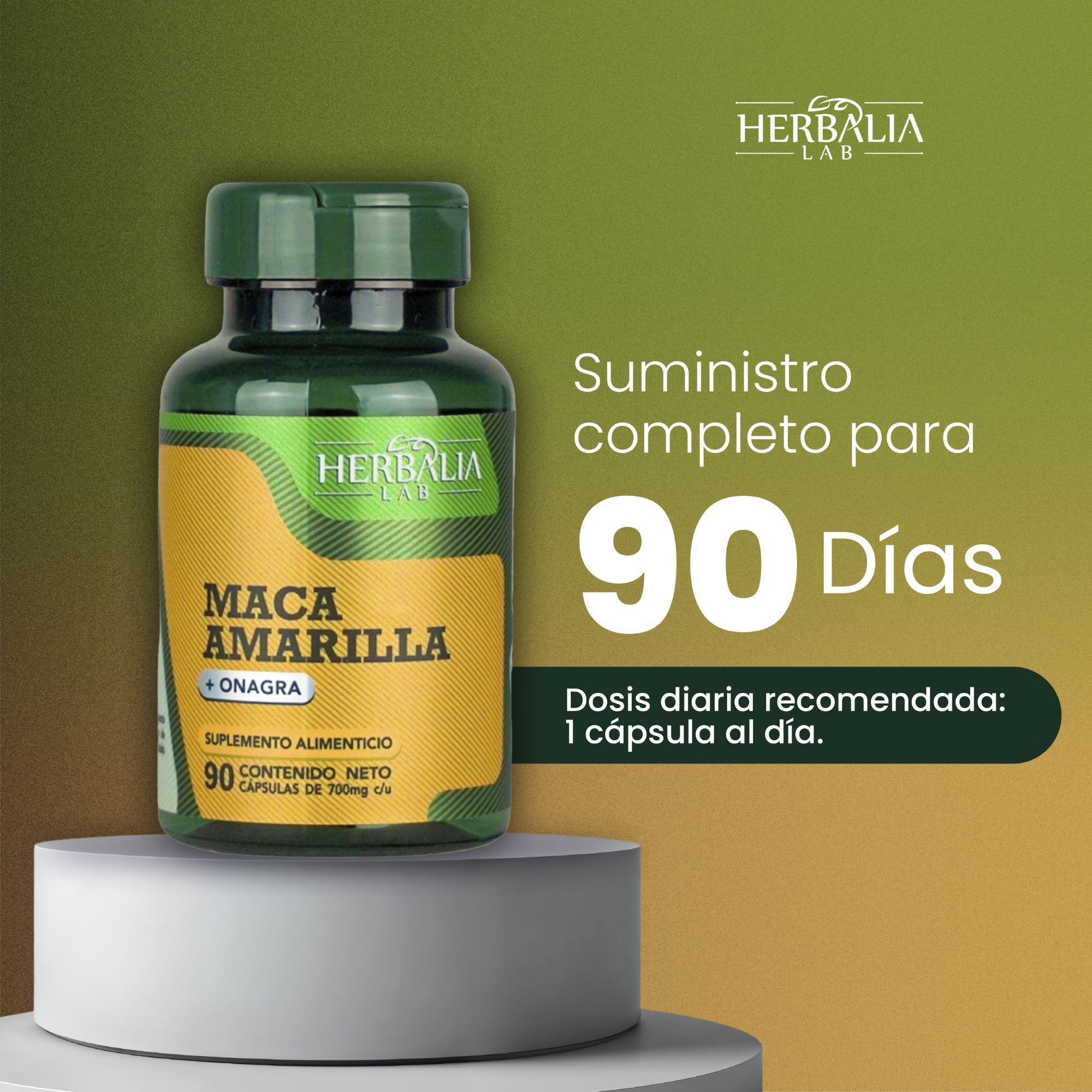 Foto 8 pulgar | Suplemento Alimenticio Maca Amarilla y Onagra de Herbalia Lab