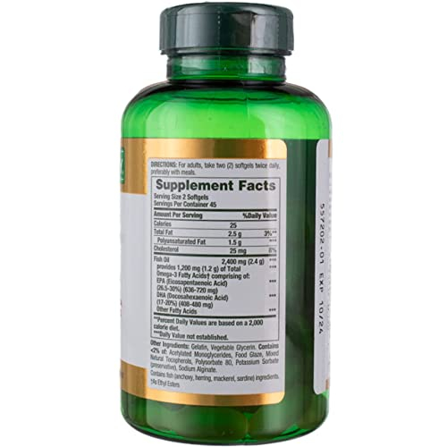 Foto 3 pulgar | Aceite de Pescado Nature's Bounty con 1200 Mg de Omega-3 - Venta Internacional