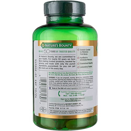 Foto 4 pulgar | Aceite de Pescado Nature's Bounty con 1200 Mg de Omega-3 - Venta Internacional