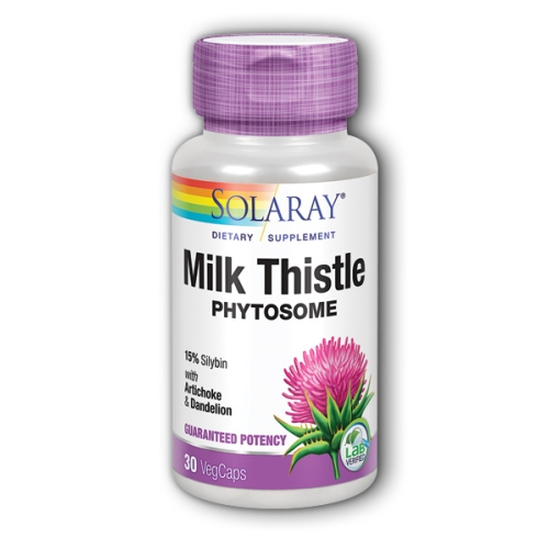 Foto 2 pulgar | Suplemento Solaray Milk Thistle Phytosome 4 Piezas de 30 Cápsulas - Venta Internacional