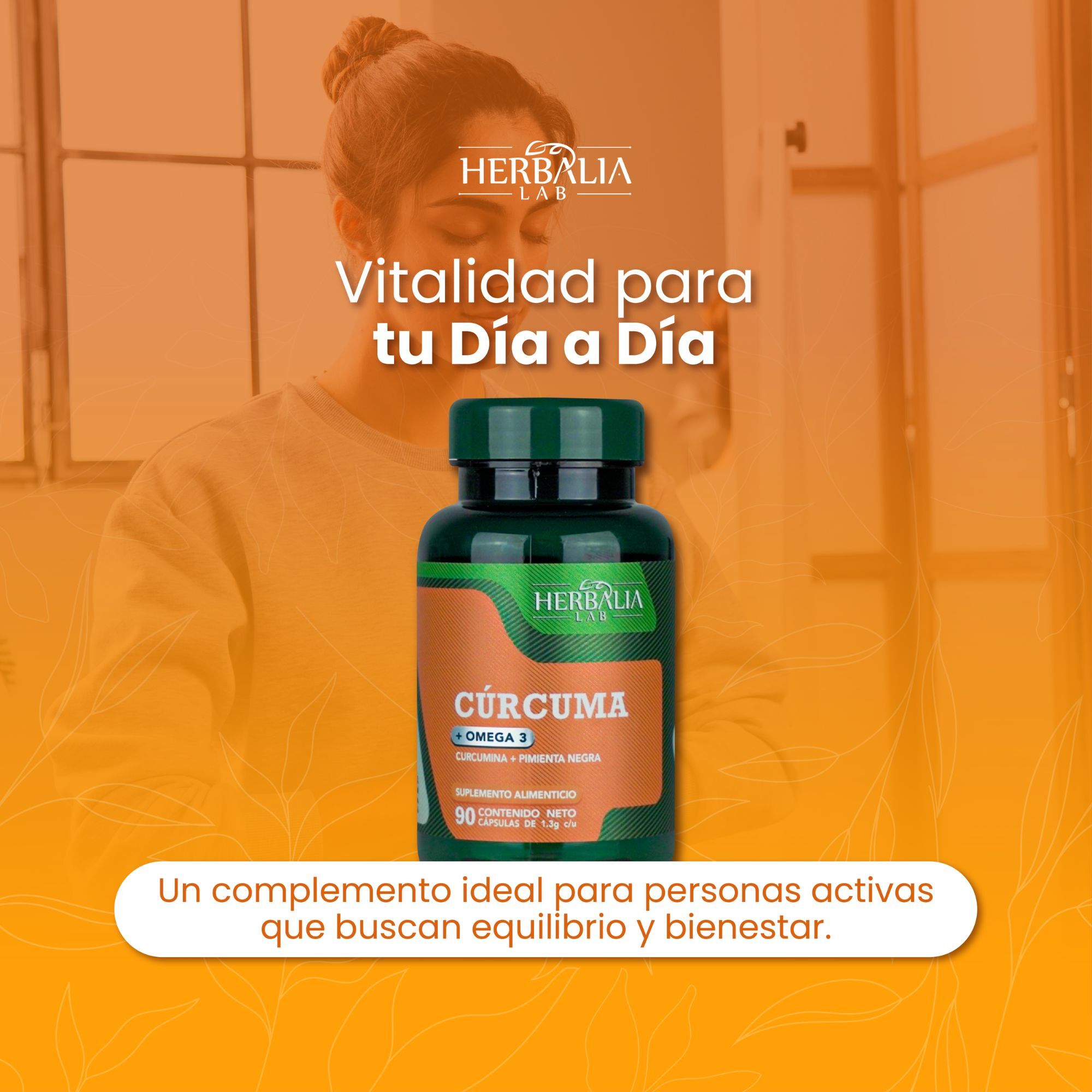 Foto 9 pulgar | Curcumina Potenciada con Pimienta Negra y Omega 3 Herbalia Lab