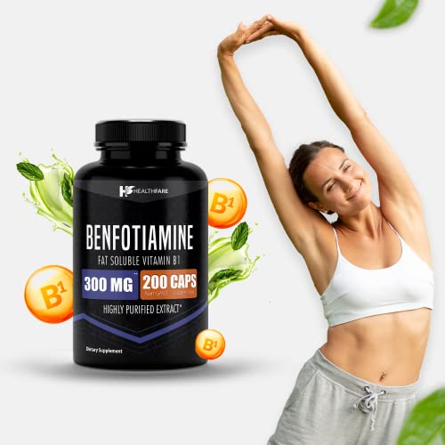 Foto 8 pulgar | Suplemento Healthfare Benfotiamina 300 Mg 200 Cápsulas - Venta Internacional