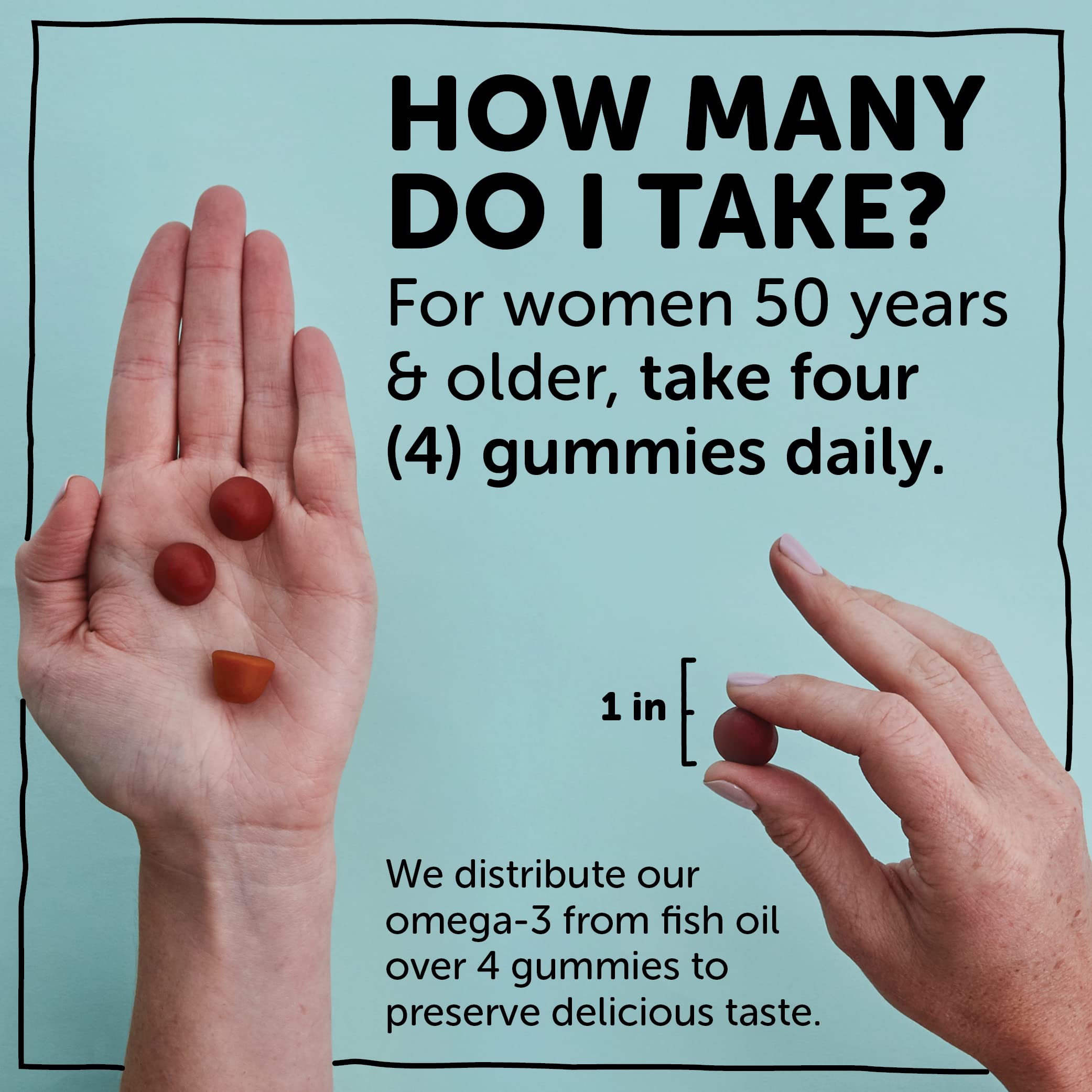 Foto 5 pulgar | Gominolas Multivitamínicas Smartypants para Mujeres Mayores de 50 Años con Aceite de Pescado Omega 3 - Venta Interna