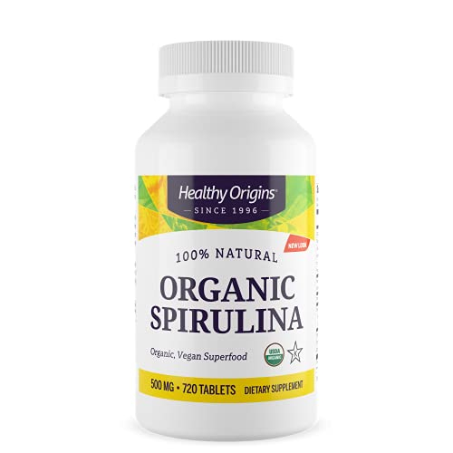 Foto 2 pulgar | Suplemento Tabletas de Espirulina Healthy Origins 500 Mg 720 Unidades - Venta Internacional