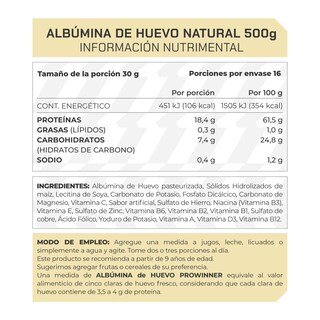 Foto 4 | Suplemento Suero De Leche Prowinner Sabor Natural 500 Gramos