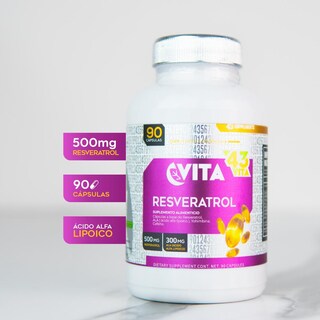Foto 3 | Suplemento Resveratrol Acido Alfa Lipóico 90 Cápsulas Vita 43 Supplements
