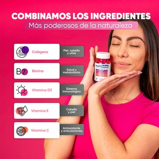 Foto 6 | Cápsulas con Colágeno Y Biotina MultiBlue - 60 Unidades